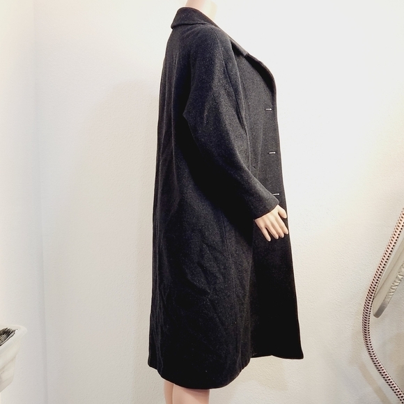 WORTHINGTON Grey Wool Blend Long Coat Size: 12P - Picture 10 of 11